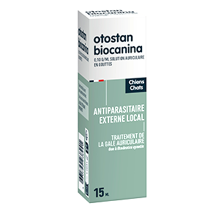 Otostan - Gale auriculaire - Oreilles - Chien et chat - 15 ml - BIOCANINA - Produits-Veto.com