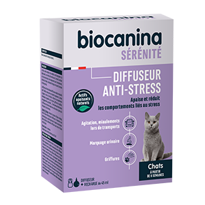 Diffuseur anti-stress - Anxiété + recharge -Chat - BIOCANINA - Produits-veto.com