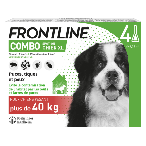 versnelling zomer schilder Frontline Combo - Hond zwaarder dan 40 kg - Anti-vlooien, teken, luizen