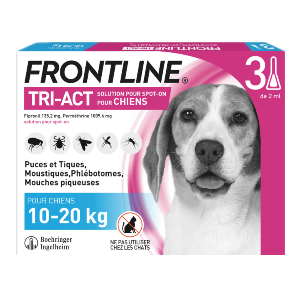 Frontline Tri-act - 10-20 kg - Anti-vlooien, teken, vliegen