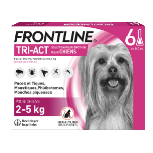 Frontline Protect pour Chiens 5-10 kg, 3 x 1 ml