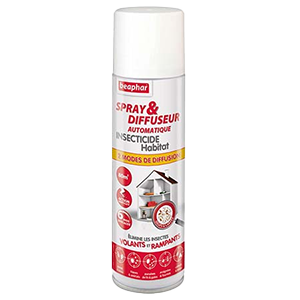 Spray & Diffuseur automatique - Insecticide - Habitat - 250 ml - Beaphar - Produits-veto.com