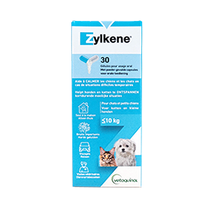 Zylkene - 75 mg - Anti stress - Chat et chien - 30 comprimes - VETOQUINOL - Produits-veto.com