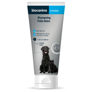 Shampoing - Poils noirs - Chien et Chat - 200 ml - Biocanina - Produits-veto.com