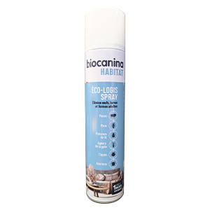Eco-Logis Spray - Insecticide - Puces et punaises de lit - 300 ml - Biocanina - Produits-veto.com