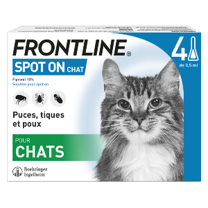 Frontline Spot-on Cat - 10 til 20 kg - - 4 pipetter