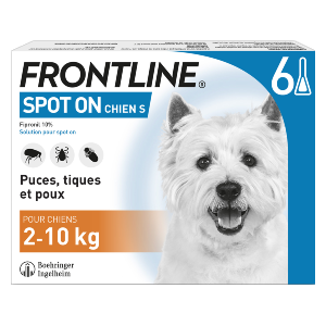 Frontline - Anti-puces - SpotOn - Chien - S - 6 pipettes - Produits-veto.com