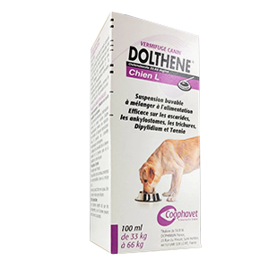 Dolthene chien L - Vermifuge chien de 33 kg à 66 kg - Produits-veto