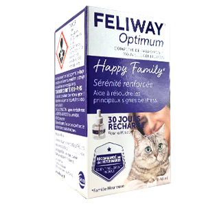 Feliway Optimum - Recharge de 30 jours - Stress & Conflit - CEVA - Produits-veto.com