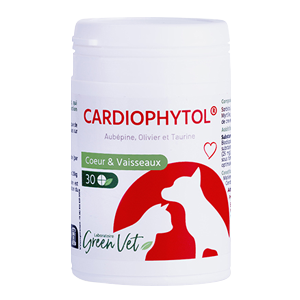 Cardiophytol - Soutien cardio-vasculaire - Coeur - Vitalité - 30 comprimés - Chien & Chat - Greenvet - Produits-veto.com