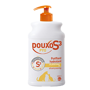 Douxo S3 Pyo - Shampooing désinfectant, purifiant et nettoyant - Chien et chat - 500 ml - CEVA - Produits-veto.com
