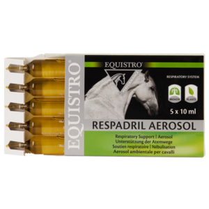 Equistro Respadril Aerosol - Fonction respiratoire - Cheval - 5 x 10 ml - VETOQUINOL - Produits-veto.com